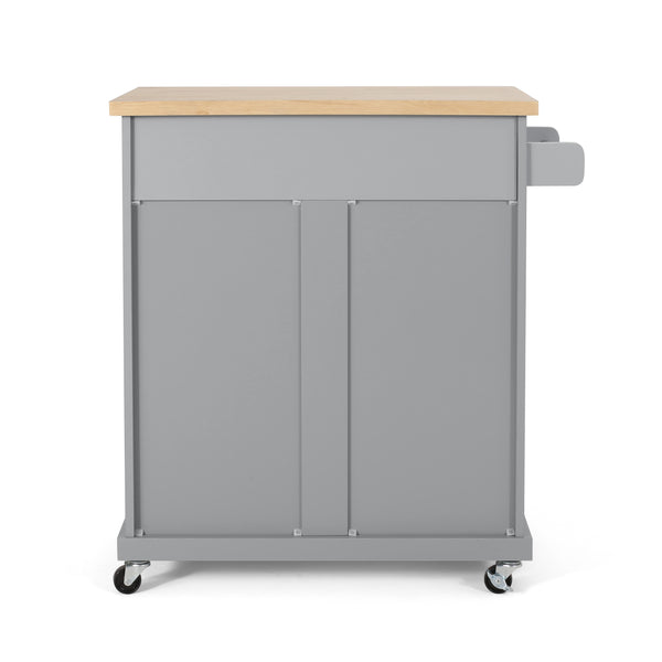 Gdf Studio Negley Contemporary Kitchen Cart With Wheels