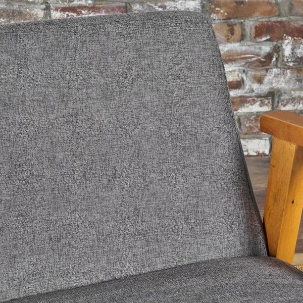 Gdf Studio Nero Mid Century Modern Fabric Rocking Chair