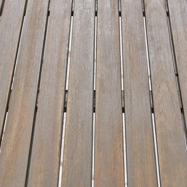 Gdf Studio Nick Outdoor Acacia Wood Round Dining Table