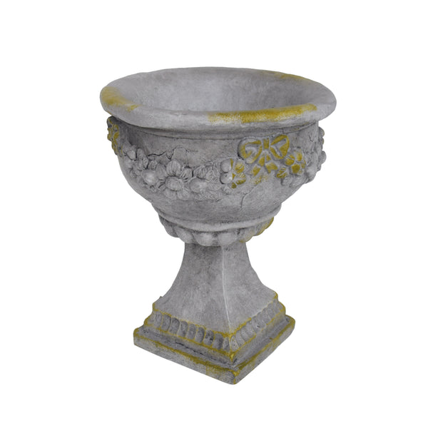 Gdf Studio Nina Chalice Garden Urn Planter Roman Botanical Lightweight Concrete