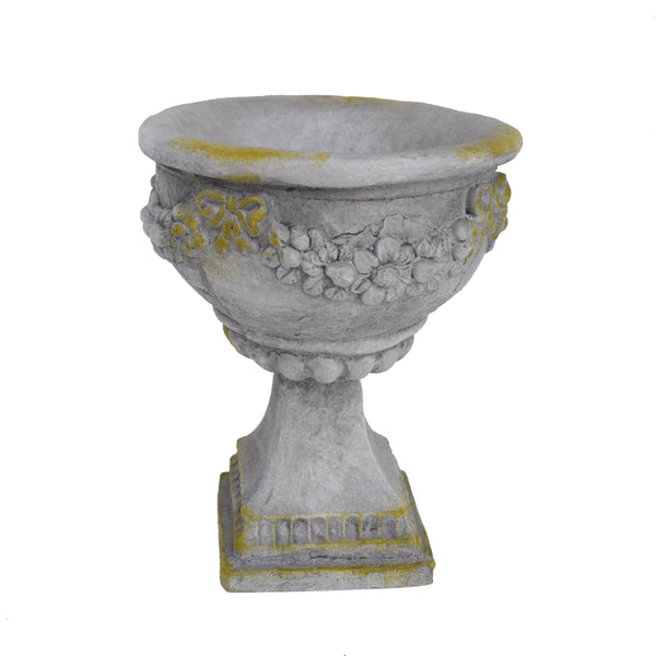 gdf studio Nina Chalice Garden Urn Planter Roman Botanical Lightweight Concrete