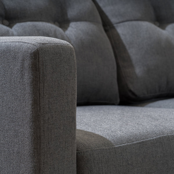 Gdf Studio Niya Mid Century Modern 7 Piece Fabric Extended Sectional Sofa