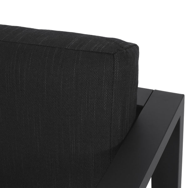 Gdf Studio Noah Outdoor Aluminum Club Chair With Cushions
