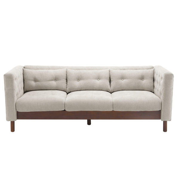 Gdf Studio Noirae Upholstered Sofa Modern 3-seater Sofa Couch With Tufted