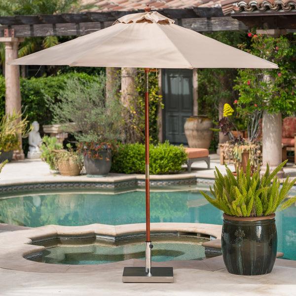 Gdf Studio Norcross 66lbs Stainless Steel Square Umbrella Base