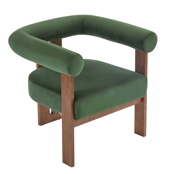 Gdf Studio Nuvira Modern Upholstered Velvet Accent Arm Chair