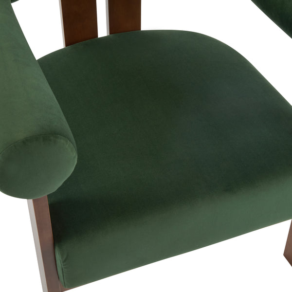 Gdf Studio Nuvira Modern Upholstered Velvet Accent Arm Chair