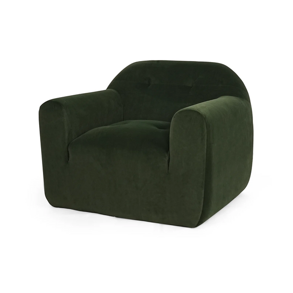 Gdf Studio Nuvora Modern Velvet Bouclé Fabric Club Chair