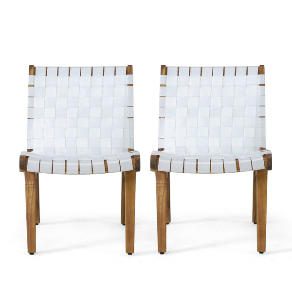 Gdf Studio Ocilla Outdoor Rope Weave Lounge Chair Set Of 2
