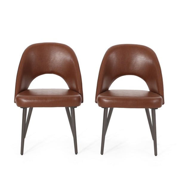 Gdf Studio Odum Abbeville Contemporary Open Back Dining Chairs Set Of 2