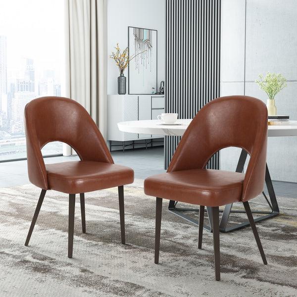 gdf studio Odum Abbeville Contemporary Open Back Dining Chairs Set of 2