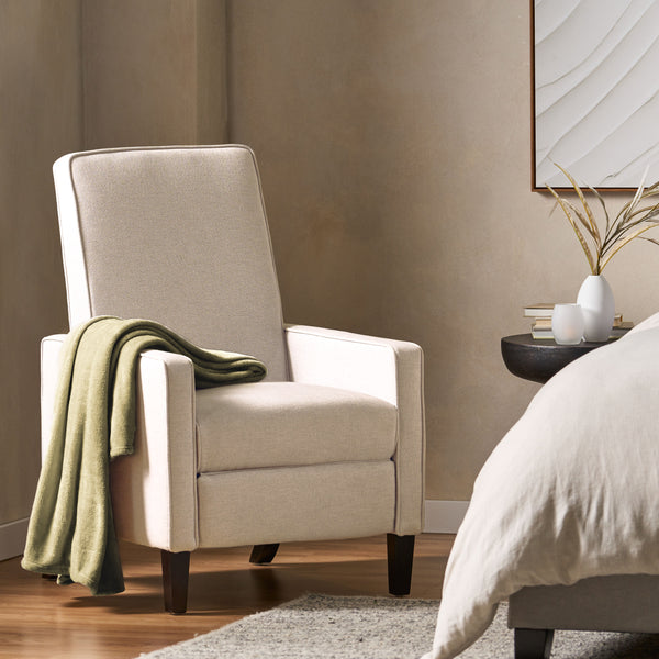 Gdf Studio Olinda Minimalist Style Fabric Recliner Chair