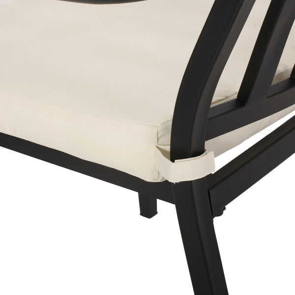 Gdf Studio Olive Outdoor Dining Chair With Cushion (Set Of 2)