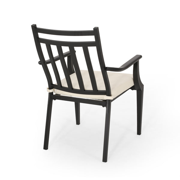 Gdf Studio Olive Outdoor Dining Chair With Cushion (Set Of 2)