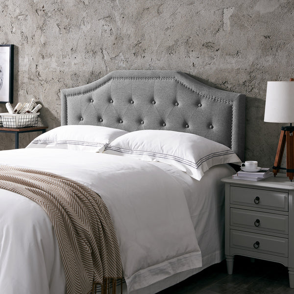 Gdf Studio Olivia Contemporary Upholstered Queen/Full Headboard