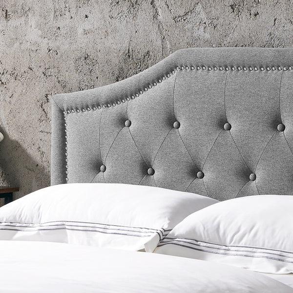 Gdf Studio Olivia Contemporary Upholstered Queen/Full Headboard