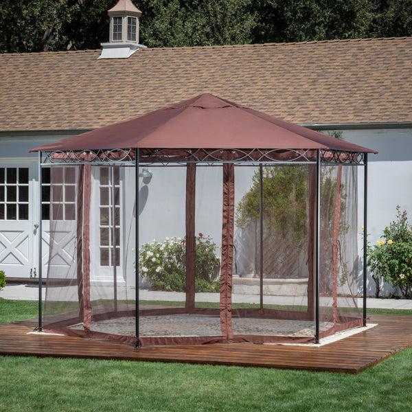 Gdf Studio Olivia Outdoor Mosquito Netting 10 X 10 Foot Gazebo