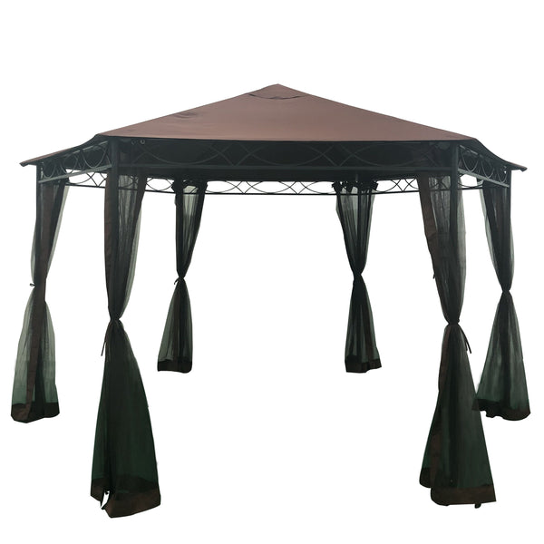 gdf studio Olivia Outdoor Mosquito Netting 10 x 10 Foot Gazebo