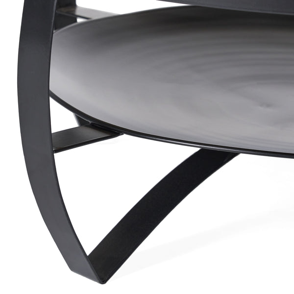 Gdf Studio Oluwatomi Handcrafted Boho Mango Wood And Iron Coffee Table