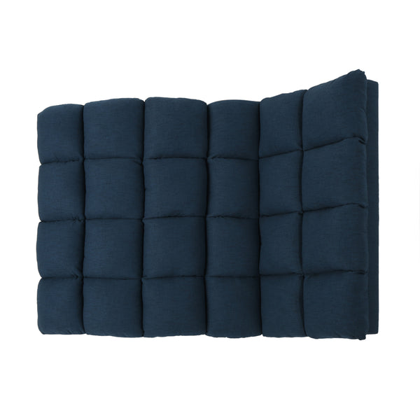 Gdf Studio Olympia Modern Tufted Fabric Double Chaise Lounge