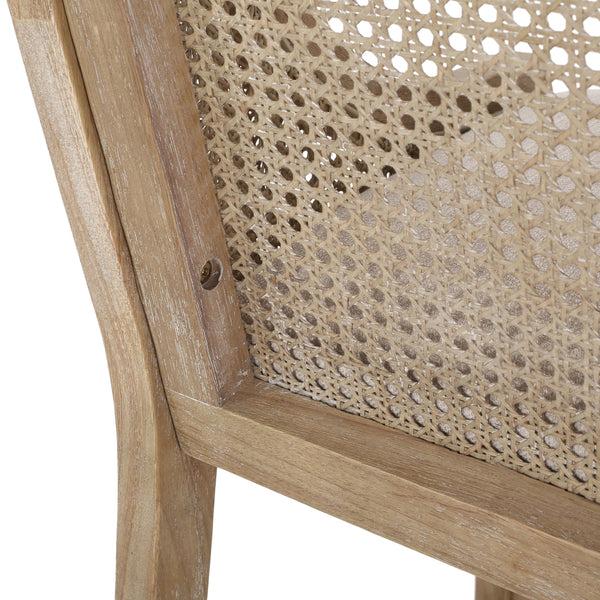 Gdf Studio Oneida Rustic Fabric Upholstered Wood And Cane 30 Inch Barstools (Set Of 2)