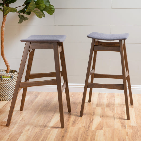 Gdf Studio Oster Mid Century Design 30-Inch Bar Stools (Set Of 2)