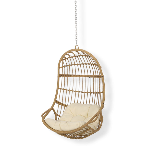 Gdf Studio Ottawa Outdoor Wicker Hanging Nest Chair (No Stand)