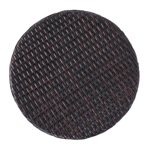 Gdf Studio Overton Outdoor Wicker Barrel Side Table