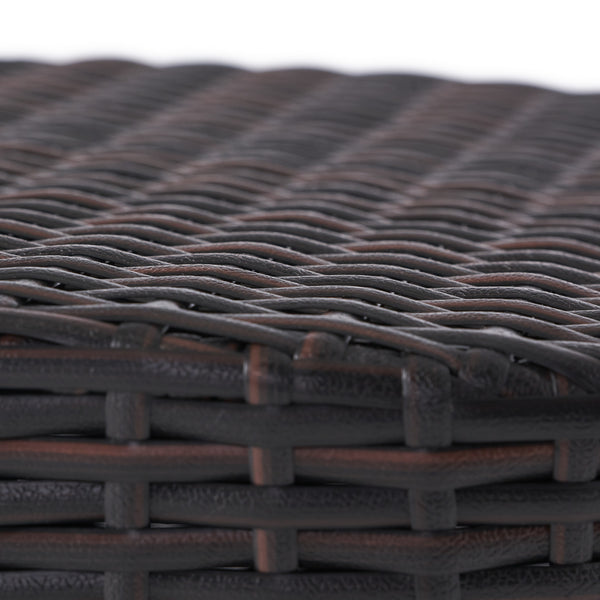 Gdf Studio Overton Outdoor Wicker Barrel Side Table