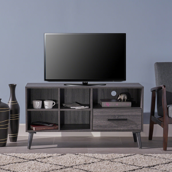 Gdf Studio Owensmouth Mid Century Modern Shelves & Drawer TV Stand
