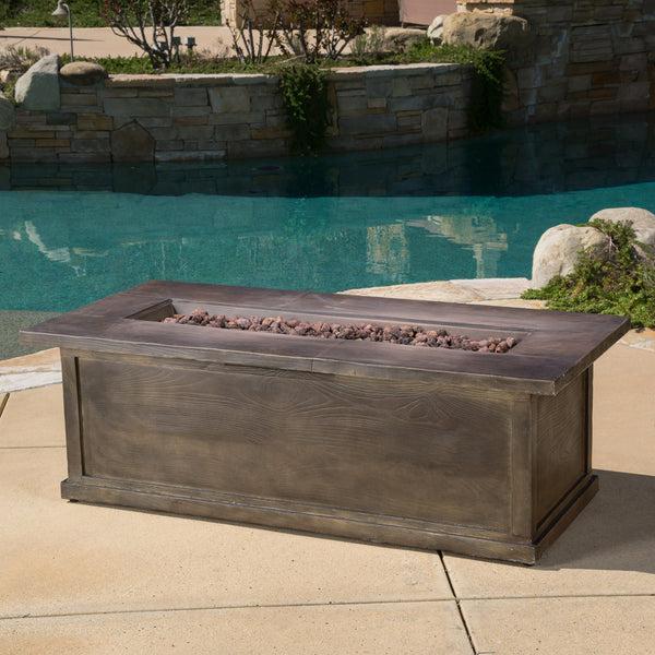 Gdf Studio Pablo Outdoor 56-inch Rectangular Propane Fire Table