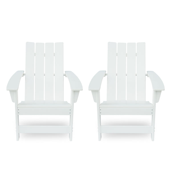 gdf studio Panagiota Outdoor Contemporary Adirondack Chair (Set of 2)