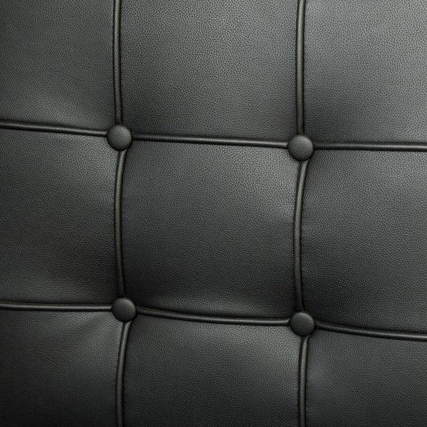 Gdf Studio Pandora Modern Design Black Leather Dining Chairs (set Of 2)