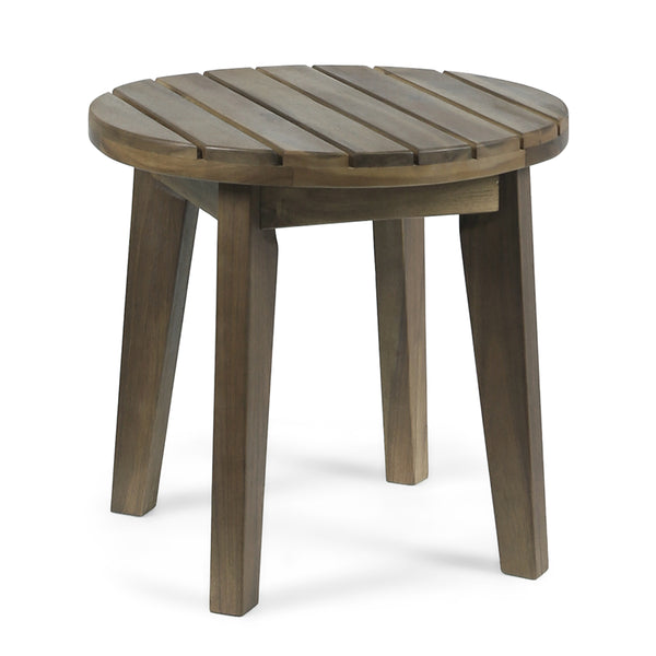 Gdf Studio Parker Outdoor 16-inch Acacia Wood Side Table