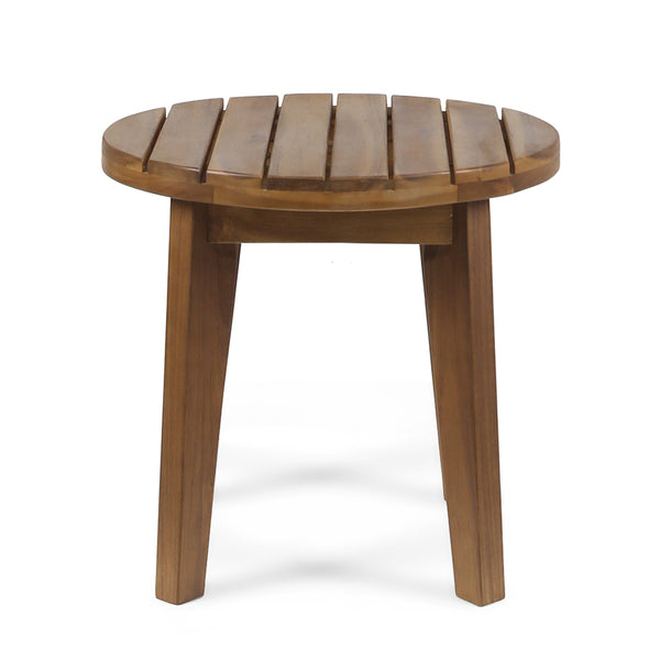 gdf studio Parker Outdoor 16-inch Acacia Wood Side Table