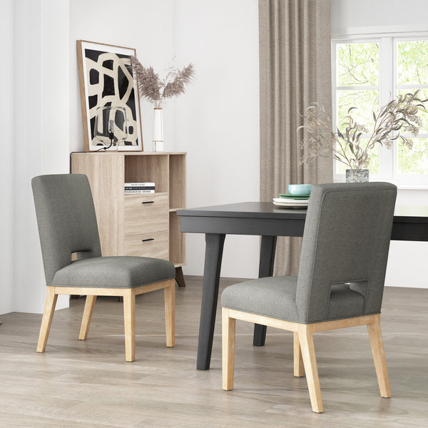 Gdf Studio Parkey Upholstered Dining Chairs Set Of 2