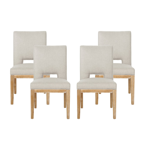 Gdf Studio Parkey Upholstered Dining Chairs Set Of 4