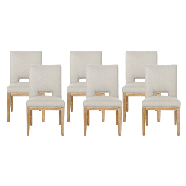 Gdf Studio Parkey Upholstered Dining Chairs Set Of 6