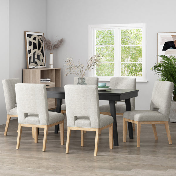 Gdf Studio Parkey Upholstered Dining Chairs Set Of 6