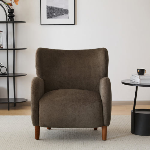Gdf Studio Parmelar Velvet Upholstered Wingback Club Chair
