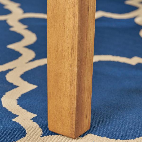 Gdf Studio Paul Outdoor 71-inch Acacia Wood Dining Table Teak Finish