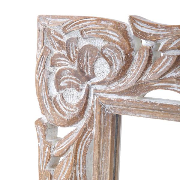 Gdf Studio Paula Traditional Mirror With Floral Carved Frame