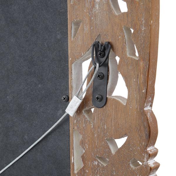 Gdf Studio Paula Traditional Mirror With Floral Carved Frame