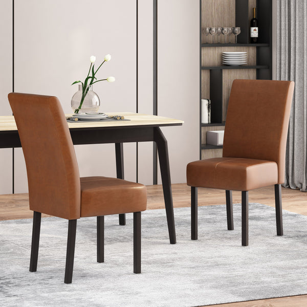 Gdf Studio Percival Contemporary Upholstered T-Stitch Dining Chairs Set Of 2