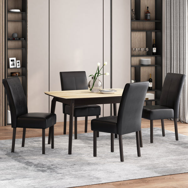 gdf studio Percival Contemporary Upholstered T-Stitch Dining Chairs Set of 4