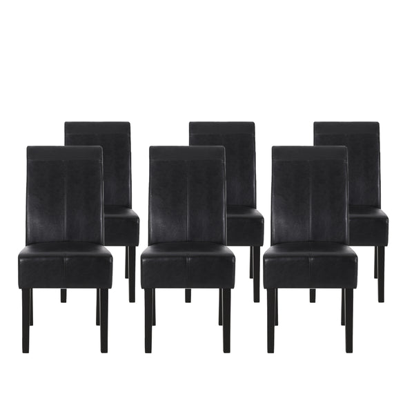 Gdf Studio Percival Contemporary Upholstered T-Stitch Dining Chairs Set Of 6