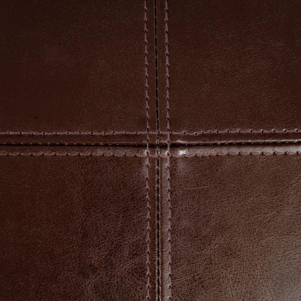 Gdf Studio Percival T-stitched Leather Dining Chairs (Set Of 6)