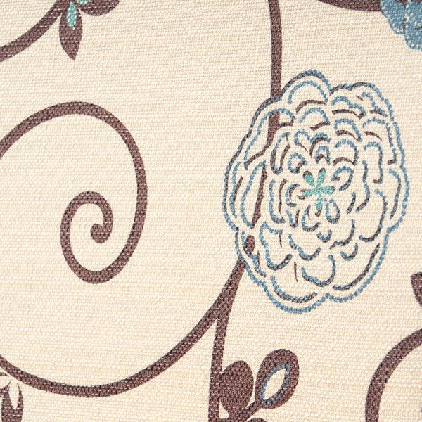 Gdf Studio Percival White And Blue Floral Fabric Dining Chair Set Of 2