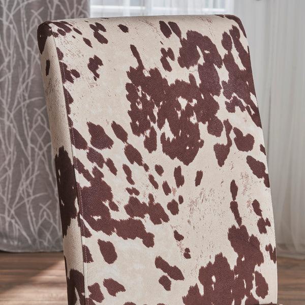Gdf Studio Pergatta Contemporary Milk Cow New Velvet Dining Chair (Set Of 2)