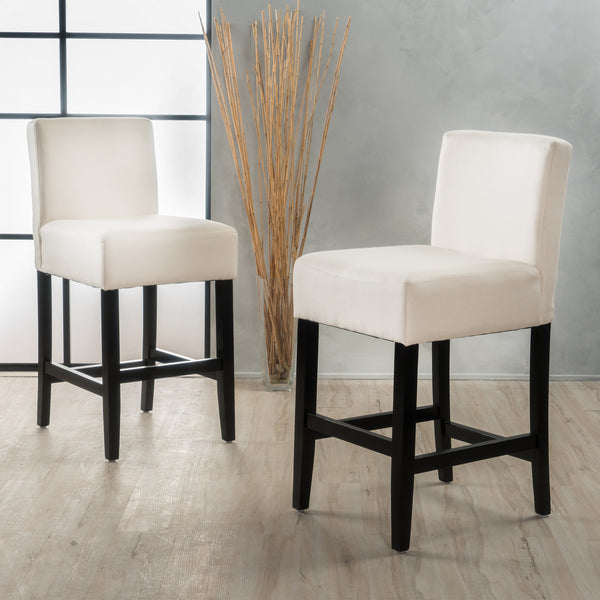 Gdf Studio Peterborough Modern 26-Inch Fabric Counter Stool (Set Of 2)